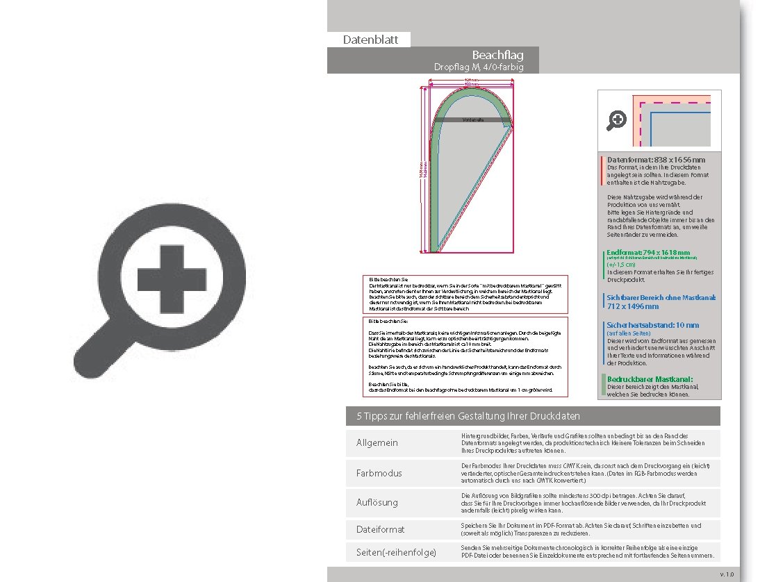 Product Bild beachflag_premium-drop_medium__4_0-farbig_bedruckt_inkl__gest__nge_und_kreuzfu__+wassertank
